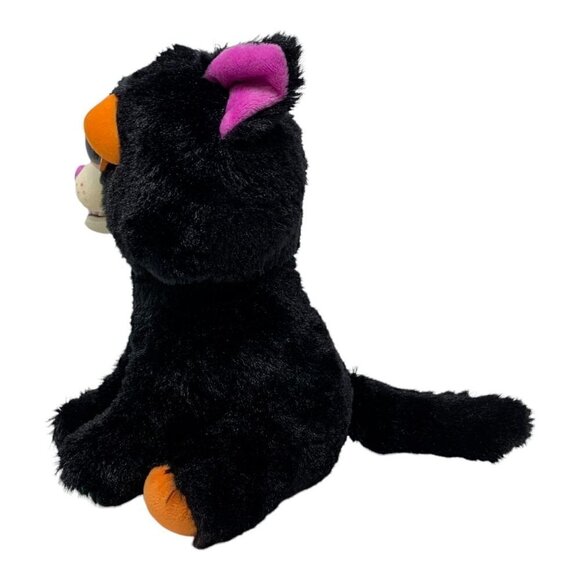Halloween Feisty Pets Cranky Cathy Plush Black Cat Angry Spooky Stuffed Animal - Picture 7 of 10